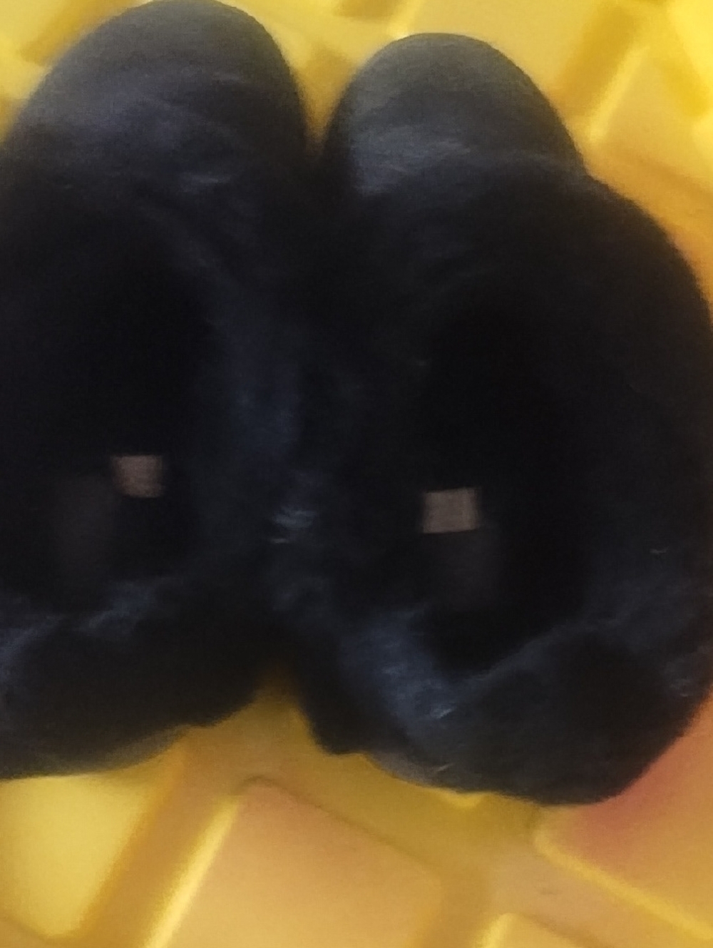 #0139 Black Cozy Fuzzy Cuff Women's Slippers - Picture 3 of 4